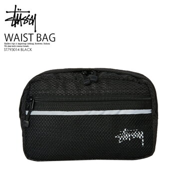 【日本未入荷! 希少! 】 STUSSY (ステューシー）STOCK RIPSTOP WAIST BAG (ストック リップストップ ウエスト バッグ) ボディバッグ ウエストポーチ BLACK (ブラック) ST793014 BLACK dpd