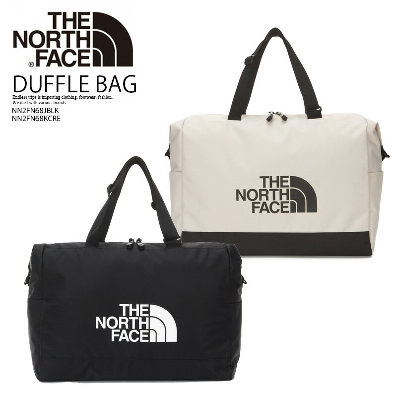 【希少! 日本未入荷 モデル!】 THE NORTH FACE (ザ ノースフェイス) White Label Korea Line ホワイトレーベル 韓国ライン LIGHT DUFFLE BAG (ライト ダッフルバッグ) ユニセックス ボストンバッグ BLACK (ブラック) NN2FN68JBLK /CREAM (クリーム) NN2FN68KCRE