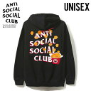 ANTI SOCIAL SOCIAL CLUB (アンチソーシャルソーシャルクラブ) PANDA EXPRESS BLACK HOODIE (パンダ エクスプレス ブラック フーディ) トップス メンズ レディース 裏起毛 パーカー 長袖 BLACK PANDAEXPRESSBLACKHOODIE エンドレストリップ dpd-3