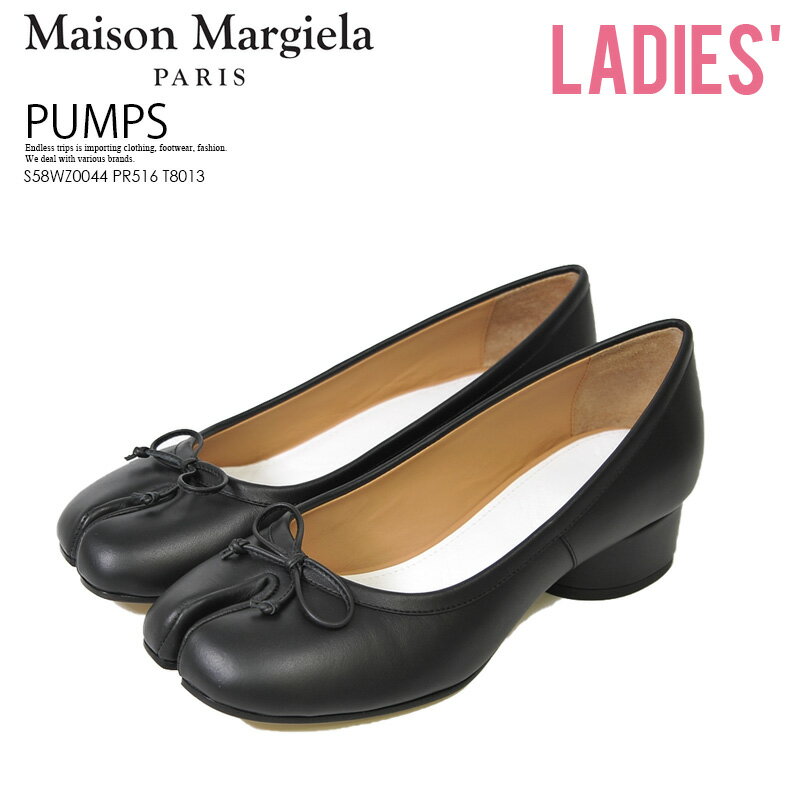 【希少! 大人気!】Maison Margiela (メゾン マルジェラ) WOMENS TABI BALLERINA PUMPS (ウィメンズ タビ バレリーナ パンプス) 足袋 レディース シューズ 靴 本革 イタリア製 黒 BLACK (ブラック) S58WZ0044 PR516 T8013 dpd-2