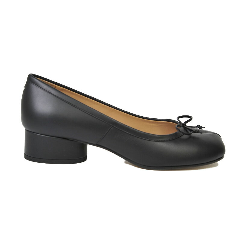 【希少! 大人気!】Maison Margiela (メゾン マルジェラ) WOMENS TABI BALLERINA PUMPS (ウィメンズ タビ バレリーナ パンプス) 足袋 レディース シューズ 靴 本革 イタリア製 黒 BLACK (ブラック) S58WZ0044 PR516 T8013 dpd-2