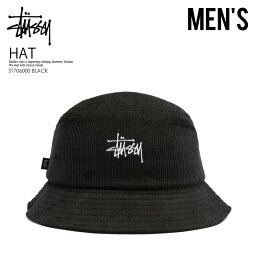 ステューシー STUSSY (ステューシー) GRAFFITI CORD BUCKET HAT (グラフィティ コード バケット ハット) メンズ レディース 帽子 ハット コーデュロイ BLACK (ブラック) 黒 ST706000 BLACK ENDLESS TRIP