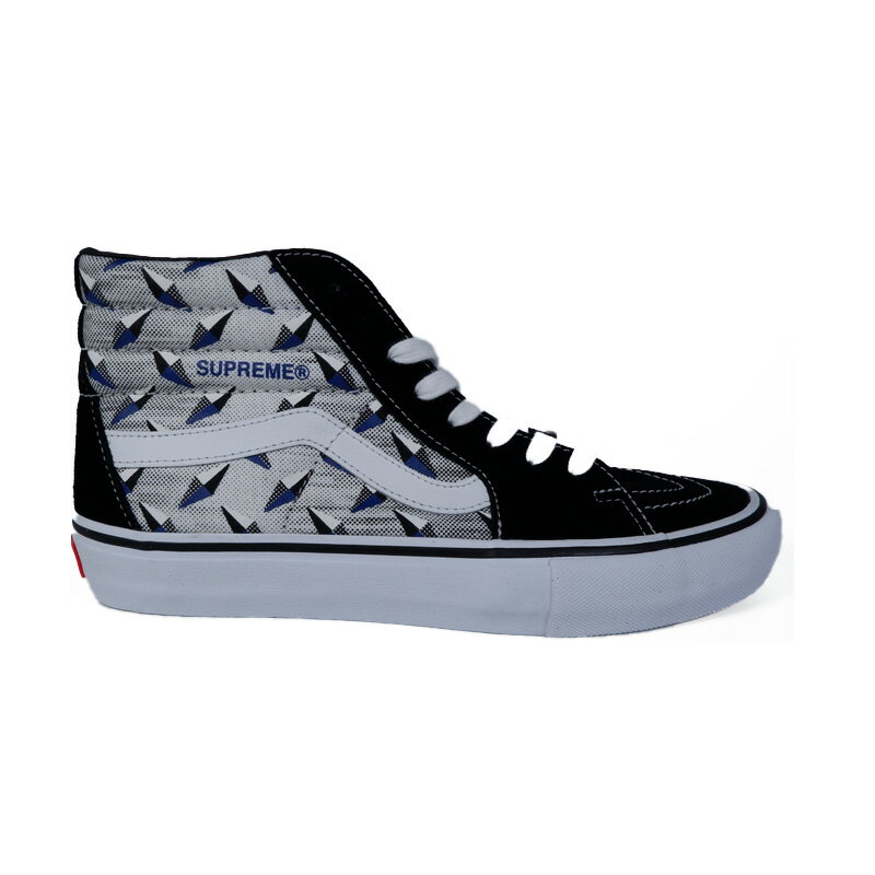 SUPREME/VANS (シュプリームヴァンズ) DIAMOND PLATE SK8-HI PRO (ダイヤモンド プレート スケートハイ プロ) スニーカー メンズ （Diamond Plate) Black (ブラック) VN0A45JDTEB 【※箱ダメージ】