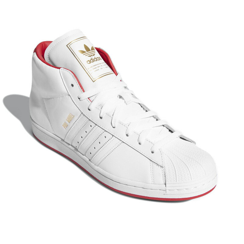 【希少!大人気!メンズ】 adidas（アディダス）PRO MODEL (プロ モデル) メンズ スニーカー ハイカット シューズ FTWWHT/SCARLE/GOLDMT (ホワイト/レッド) FX7825 ENDLESS TRIP ENDLESSTRIP エンドレストリップ
