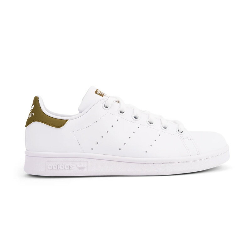 【希少!大人気!レディースサイズ】 adidas（アディダス）STAN SMITH J (スタン スミス) キッズモデル J スニーカー FTWWHT/FTWWHT/WILMOS (ホワイト/モス) H68620 dpd