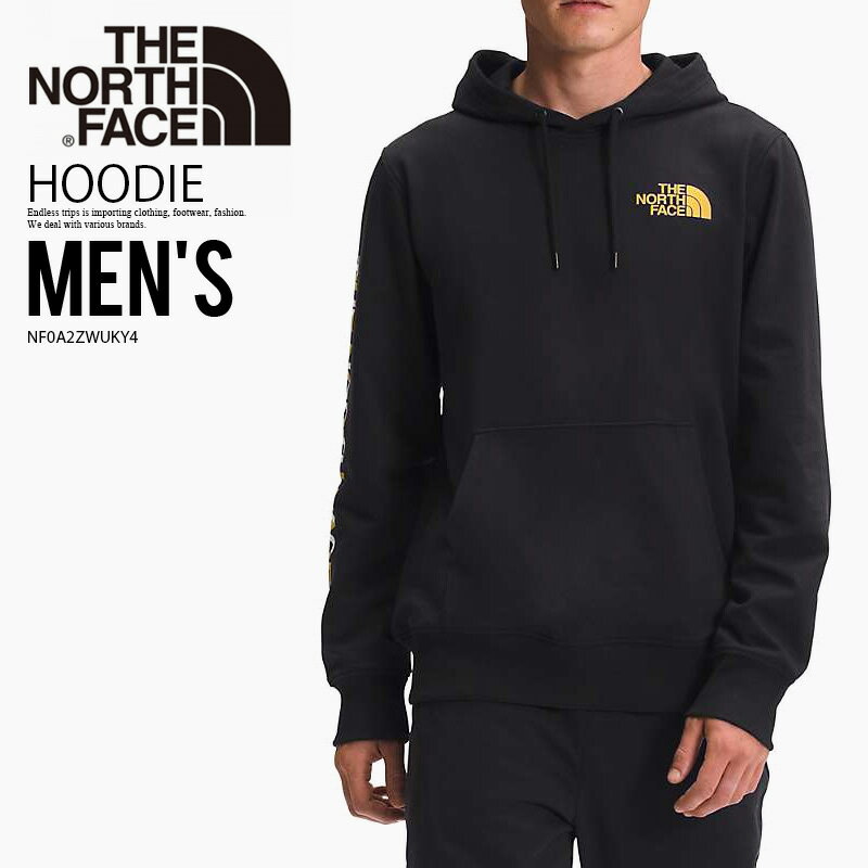 THE NORTH FACE (ザ ノースフェイス) MEN'S COORDINATES RECYCLED PULLOVER HOODIE (メンズ コーディネート リサイクル プルオーバー フーディー ) フード付 裏起毛 パーカー メンズ トップス 黒 TNF BLACK (ブラック) NF0A5J4PJK3 エンドレストリップ ENDLESSTRIP dpd