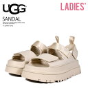 UGG (アグ) W GOLDENGLOW (ウィメンズ ゴールデングロー) レディース 厚底 ストラップ サンダル 夏 旅行 おすすめ スライド シャワー ビーチ 海 プール アウトドア キャンプ カジュアル ストリート 普段使い 重厚 厚底 オフホワイト SEA SALT (シー ソルト) 1152685-SSAL