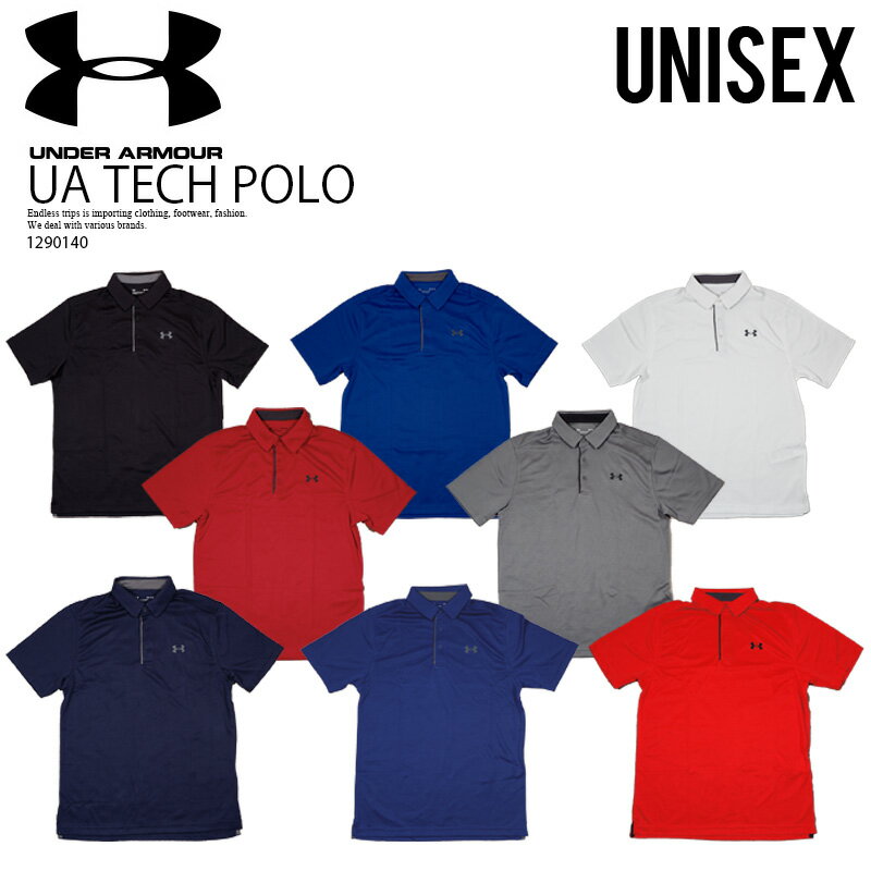 アンダーアーマー ポロシャツ メンズ UNDER ARMOUR アンダーアーマー UA TECH POLO テック ポロ メンズ ゴルフ ウェア 半袖 ポロシャツ 吸汗速乾 ドライ 防臭 BLACK 001 / ROYAL 400 / WHITE 100 / RED 600 /GRAPHITE 040 / MIDNIGHT NAVY 410 / BAUHAUS BLUE 456 /RADIO RED 891 / 1290140