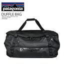 patagonia (パタゴニア) BLACK HOLE DUFFEL 100L (ブラック ホール ダッフル 100L) ユニセックス ダッフルバッグ ボストンバッグ バックパック 大容量 2WAY バッグ 旅行 アウトドア キャンプ カジュアル タウンユース 普段使い BLACK (ブラック) 49353-BLK 49353 BLK