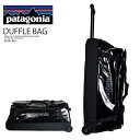 patagonia (パタゴニア) BLACK HOLE WHEELED DUFFEL 100L (ブラック ホール ウィールド ダッフル 100L) ユニセックス ダッフルバッグ ボストンバッグ キャリーバッグ ホイール 大容量 旅行 アウトドア キャンプ カジュアル 普段使い BLACK (ブラック) 49387-BLK 49387 BLK