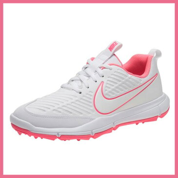 楽天お買い物マラソン 【希少! 大人気! レディース ゴルフシューズ】 NIKE (ナイキ) NIKE EXPLORER 2 (エクスプローラー 2) WOMENS GOLF SHOES スパイクレス WHITE/WHITE-SUNSET PULSE (ホワイト/ピンク) AA1846 100