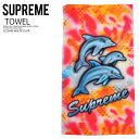 Supreme (シュプリーム) DOLPHIN TOWEL (ドルフィン タオル) ユニセックス メンズ レディース ビーチタオル バスタオル 海 ビーチ プール イルカ デイリーユース ストリート ヒップホップ スケーター アウトドア 23SS MULTICOLOR (マルチカラー) SS23A95 MULTICOLOR dpd