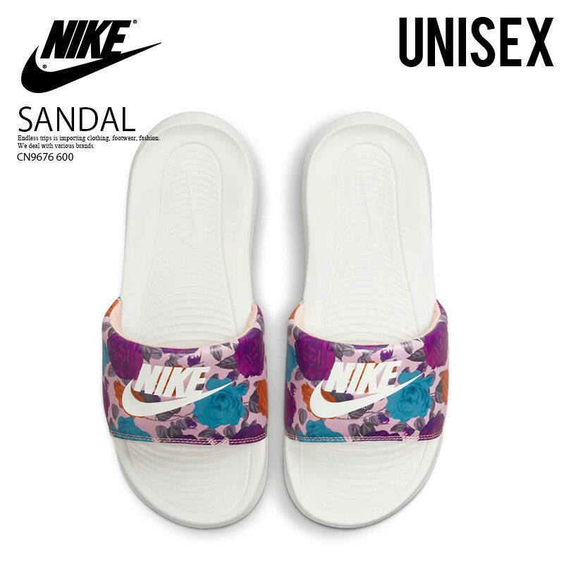 【希少 ユニセックス サンダル】 NIKE (ナイキ) W NIKE VICTORI ONE SLIDE PRINT (ウィメンズ ヴィクトリ ワン スライド プリント) シャワーサンダル ヘルシーサンダル 花柄 ROSE WHISPER/SAIL-ACTIVE PINK (ローズウィスパー ピンク) CN9676-600 CN9676 600 dpd