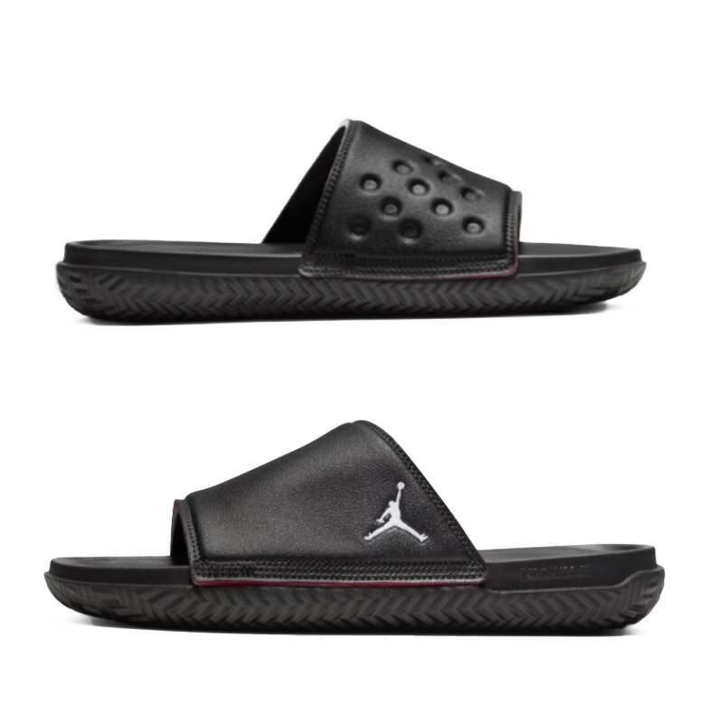 【大人気! メンズ サンダル】 NIKE (ナイキ) JORDAN PLAY SLIDE(ジョーダン プレイ スライド) MENS シャワーサンダル ヘルシーサンダル BLACK/UNIVERSITY RED (ブラック/レッド) グリーン DC9835 060