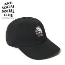 ANTI SOCIAL SOCIAL CLUB (アンチソーシャルソーシャルクラブ) WHISPER BLACK CAP (ウィスパー ブラック キャップ) 帽子 メンズ レディース BLACK (ブラック) WHISPERBLACKCAP エンドレストリップ dpd-3