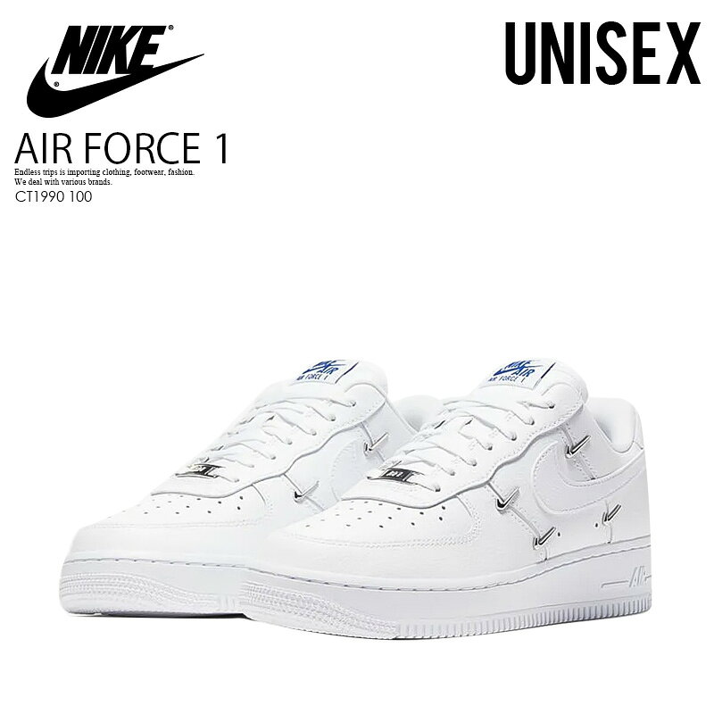  NIKE（ナイキ）WMNS AIR FORCE 1 '07 LX (ウィメンズ エア フォース ワン) ユニセックス メンズ レディース スニーカー WHITE/WHITE-HYPER ROYAL-BLACK (ホワイト/ブラック) CT1990 100 ENDLESS TRIP ENDLESSTRIP