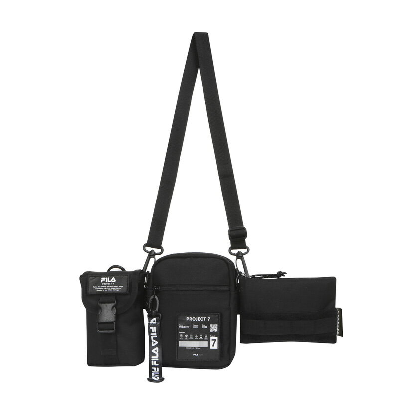 FILA (フィラ) Project 7 BELT BAG (プロジェクト7 ベルトバッグ) グローバルアーティスト BTS モデル ユニセックス メンズ レディース ショルダーバッグ クロスボディバッグ BLACK ブラック MILITARY KHAKI ミリタリー カーキ FS3BCC6B02X dpd-2