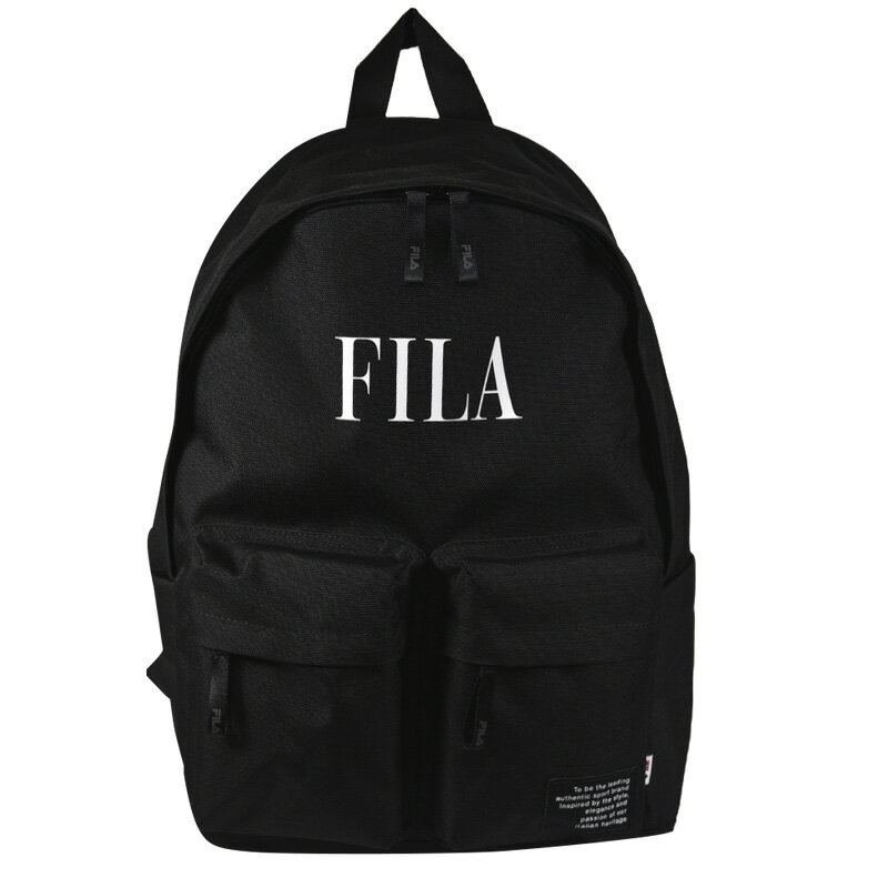 楽天スーパーSALE！FILA (フィラ) AUTHENTIC BACKPACK CORDURA (オーセンティック バックパック コーデュラ) グローバルアーティスト BTS 着用モデル ユニセックス メンズ レディース バックパック リュック BLACK ブラック CREAM クリーム FS3BPC6366X dpd