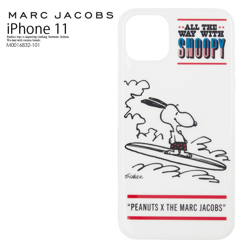 【大人気! 希少!】 MARC JACOBS (マーク ジェイコブス) PEANUTS X MARC JACOBS THE AMERICANA iPhone 11 CASE iphoneケース スマホケース スヌーピー iPhone 11 対応 WHITE MULTI (ホワイト マルチ) M0016832-101 ENDLESSTRIP