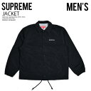 Supreme (シュプリーム) NYC COACHES JACKET (ニューヨークシティ コーチ ジャケット) ユニセックス(メンズ モデル) ジャケット アウター タウンユース 普段使い カジュアル ストリート ヒップホップ スケーター アウトドア 23AW 23FW 黒 BLACK (ブラック) FW23J123 BLACK