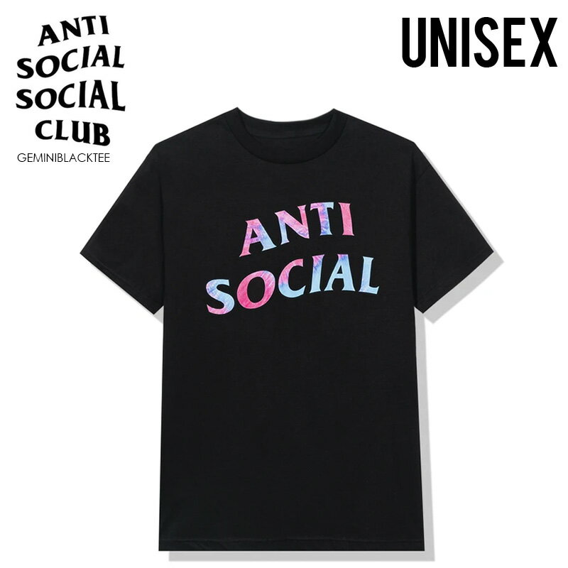 ANTI SOCIAL SOCIAL CLUB (アンチソーシャルソーシャルクラブ) GEMINI BLACK TEE (ジェミニ ブラック Tシャツ) ロゴ Tシャツ 半袖 半袖TシャツBLACK (ブラック) GEMINIBLACKTEE エンドレストリップ ENDLESSTRIP dpd-3