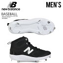 NEW BALANCE ニューバランス 野球 スパイク FRESH FORM X 3000 v6 MID-METAL フレッシュ フォーム X 3000 v6 ミッドメタル メンズ ベースボール ベースボールシューズ ソフトボール BLACK/WHITE ブラック/ホワイト 黒 M3000BK6 ENDLESS TRIP ENDLESSTRIP(4)
