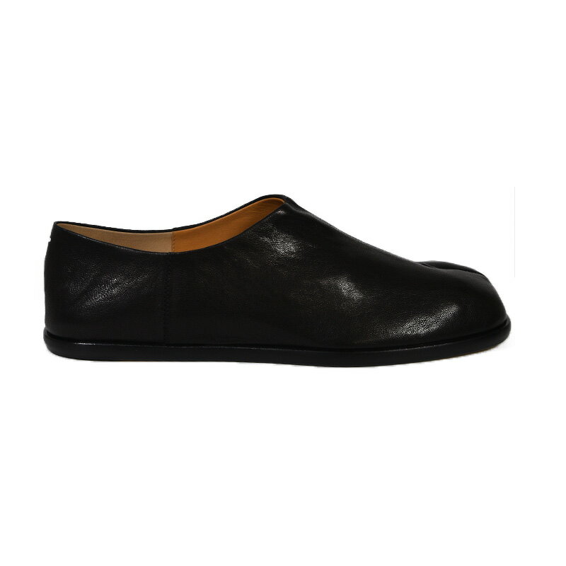 【希少! 大人気!】Maison Margiela (メゾン マルジェラ) WOMENS SLIP-ON TABI SHOES (ウィメンズ スリッポン タビ シューズ) 足袋 レディース シューズ 靴 本革 イタリア製 黒 BLACK (ブラック) S58WR0033 P3753 T8013 dpd