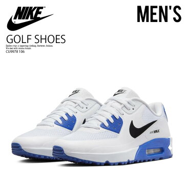 【希少!メンズ ゴルフシューズ】 NIKE (ナイキ) AIR MAX 90 G (エアマックス90 G) MENS メンズ スパイクレス ゴルフ WHITE/BLACK-RACER BLUE (ホワイト/ブラック-ブルー) CU9978 106 ENDLESS TRIP ENDLESSTRIP エンドレストリップ