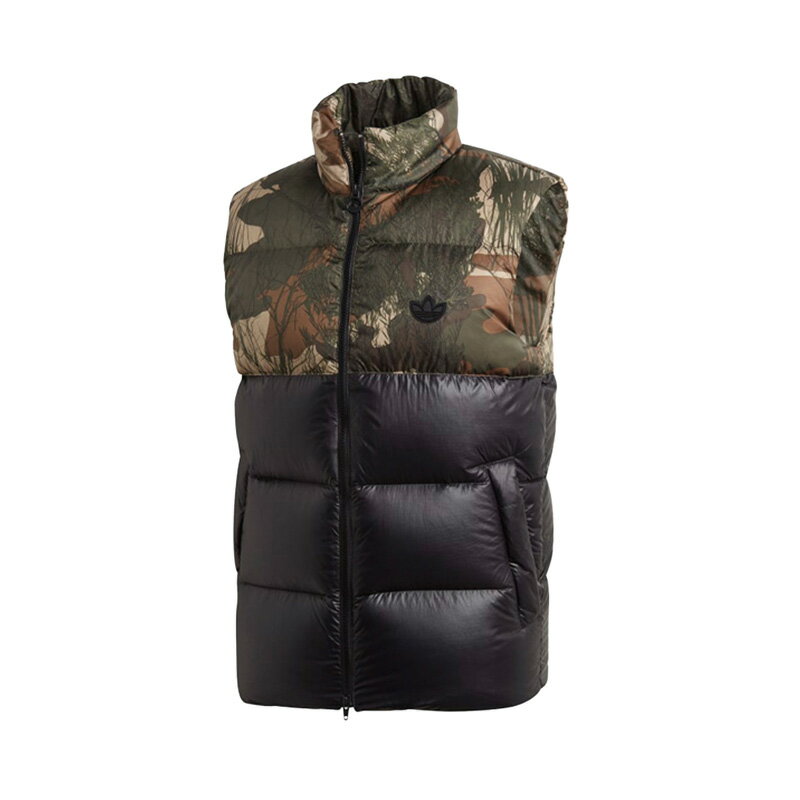 楽天スーパーSALE！【希少! 大人気! メンズ ベスト】 adidas (アディダス) DOWN CAMO VEST (ダウン カモ ベスト) 中綿ベスト ダウンベスト アウトドア メンズ レディース CAMPRI/BLACK (カモ ブラック) GE1320 ENDLESS TRIP