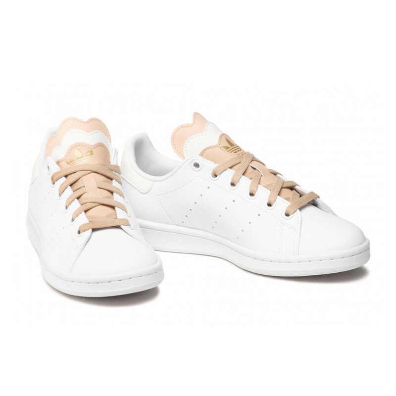 【アウトレット☆訳あり価格商品】adidas（アディダス）STAN SMITH W (スタンスミス) スニーカー FTWWHT/OWHITE/STPANU (ホワイト/ベージュ) H03122 【※箱ダメージ、もしくは別箱でのお届け】