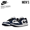 NIKE(ナイキ) AIR JORDAN 1 LOW G(エアジョーダン1 ロー) メンズ スパイクレス ゴルフシューズ WHITE/BLACK-MIDNIGHT NAVY (ホワイト/ブラック/ネイビー) DD9315-104 DD9315 104