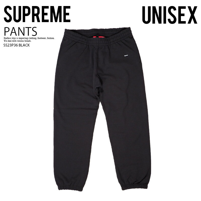 Supreme (シュプリーム) SMALL BOX SWEATPANT (スモール ボックス スウェットパンツ) ユニセックス メンズ スエットパンツ 裏起毛 パンツ ボックスロゴ 普段使い デイリーユース カジュアル ストリート スケーター アウトドア スポーツ 23SS 黒 ブラック SS23P36 BLACK dpd