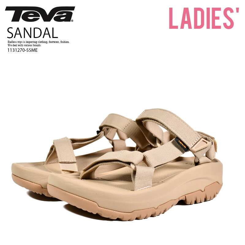 Teva (テバ) W HURRICANE XLT2 AMPSOLE (ウィメンズ ハリケーン XLT2 アンプソール) レディース ストラップ サンダル 夏 旅行 ビーチ 海 プール スポーツ アウトドア キャンプ カジュアル ストリート 普段使い 重厚 厚底 ベージュ SESAME (セサミ) 1131270SSME 1131270-SSME