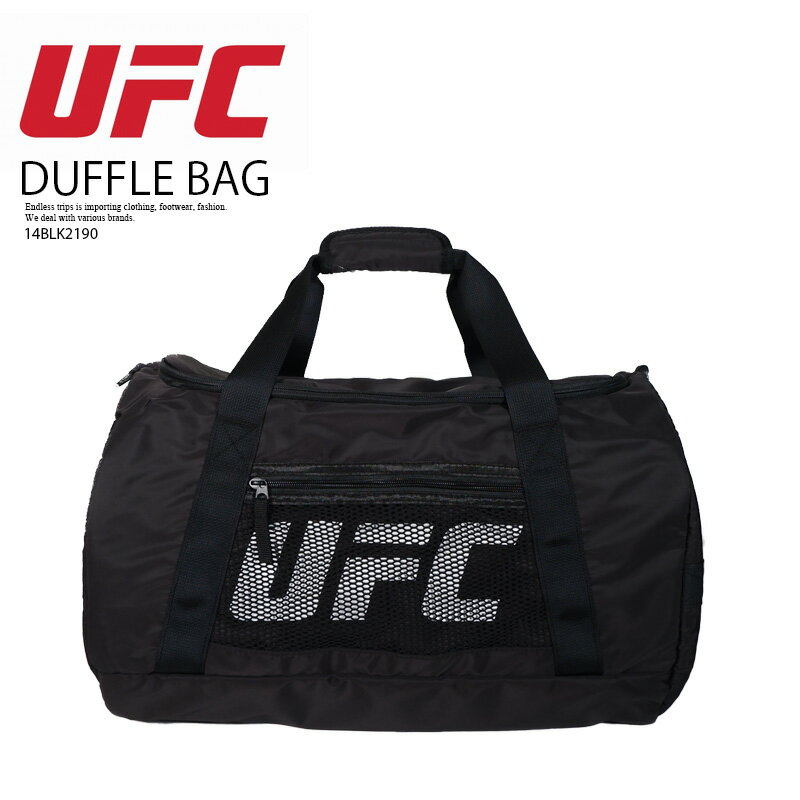 UFC ユーエフシー ダッフルバッグ WEEKENDER BAG ウイークエンダー バッグ 総合格闘技 キャリーオンバッグ ショルダーバッグ スポーツバッグ ジムバッグ フィットネス BLACK/BLACK ブラック 黒 14BLK2190 エンドレストリップ ypd1223