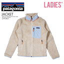 patagonia パタゴニア WOMEN'S CLASSIC RETRO-X JACKET (ウィメンズ クラシック レトロ-X ジャケット) レディース フリース ボア ジャケット 普段使い カジュアル ストリート アウトドア 秋冬 AW FW 防寒 DARK NATURAL W/LOGO BLUE アイボリー/ライトブルー 23074 DNLA dpd