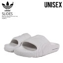 adidas アディダス ADILETTE 22 SLIDES アディレッタ 22 スライズ ユニセックス メンズ レディース スライド シャワー サンダル ストリート アウトドア ビーチ 海 プール キャンプ カジュアル 普段使い CRYSTAL WHITE/CRYSTAL WHITE/CORE BLACK クリスタル ホワイト HQ4672