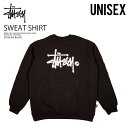 ステューシー 服 メンズ STUSSY ステューシー スウェット SHADOW GRAFFITI CREW シャドウ グラフィティ クルー ユニセックス メンズ レディース プルオーバー ロゴ カジュアル ストリート コットン 裏起毛 トップス 黒 (ブラック) ST035205 BLACK　ENDLESSTRIP エンドレストリップ