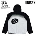 STUSSY (ステューシー）8 BALL FADE SPRAY JACKET (8ボール フェード スプレー ジャケット) アウター フード付き 薄手ジャケット ナイロン 軽量 黒 ブラック ST0M0422 BLACK ENDLESS TRIP ENDLESSTRIP エンドレストリップ