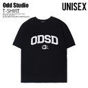 楽天ENDLESS TRIP 楽天市場店【人気急上昇! 大注目 韓国 ブランド!!】 ODD STUDIO （オッドスタジオ） ODSD VARSITY SPORTS T-SHIRT （ヴァーシティ スポーツ Tシャツ） 半袖T トップス ユニセックス メンズ レディース BLACK （ブラック） ODSDVARSITYSPORTSTSHIRT-BLACK エンドレストリップ dpd