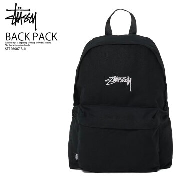 【日本未入荷! 入手困難! 】 STUSSY (ステューシー）SHADOW SCRIPT BACKPACK (シャドー スクリプト バックパック) リュック デイバッグ バッグ BLACK (ブラック) ST726007 BLK ENDLESS TRIP ENDLESSTRIP エンドレストリップ