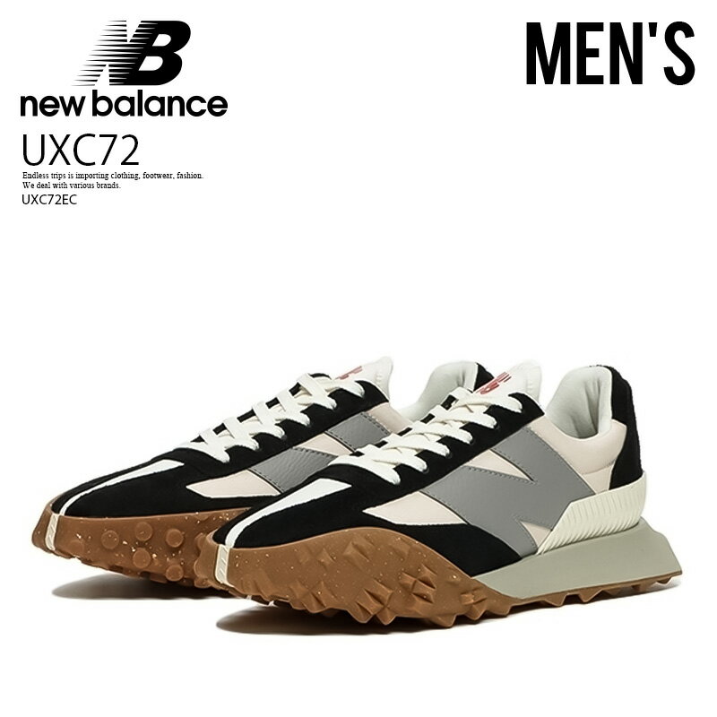 【人気! メンズ スニーカー】 NEW BALANCE (ニューバランス) UXC72 メンズ スニーカー BLACK/BEIGE (ブラック/ベージュ) UXC72EC ENDLESS TRIP エンドレストリップ dpd