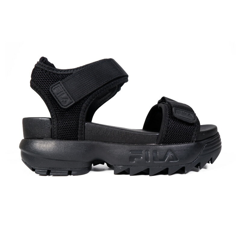 【 大人気! 希少! レディース サンダル 国内正規品】 FILA (フィラ) DISRUPTOR WEDGE SANDAL 2 (ディスラプター ウェッジ サンダル 2) 厚底 厚底サンダル BLACK (ブラック) WSS21081 001 エンドレストリップ