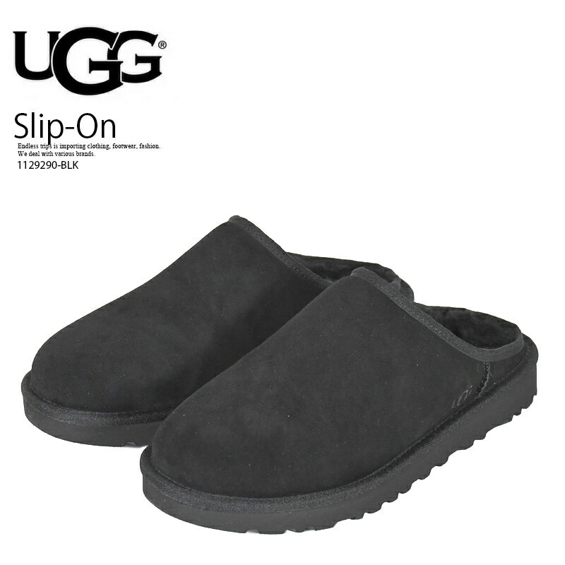 UGG ブラック ムートンブーツ スリッポン アグ スリッポン ディスケット ムートンブーツ ブラック レディース
