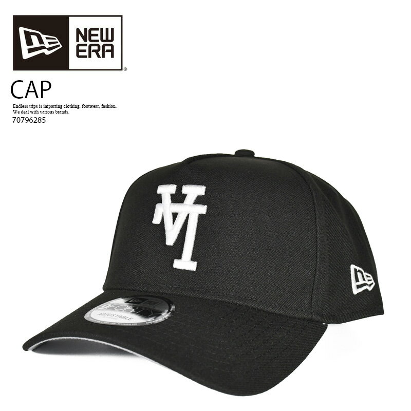 NEW ERA ニューエラ ロサンゼルス ドジャーズ アップサイドダウン LA ロゴ 9フォーティー Aフレーム LOS ANGELES DODGERS 'UPSIDE DOWN LA LOGO' 9FORTY A-FRAME SNAPBACK スナップバック 帽子 キャップ MLB 野球 BLACK ブラック 黒 70796285 R0127