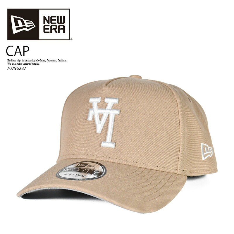 Rakuten - NEW ERA ニューエラ ロサンゼルス ドジャーズ アップサイドダウン LA ロゴ 9フォーティー Aフレーム LOS ANGELES DODGERS 'UPSIDE DOWN LA LOGO' 9FORTY A-FRAME SNAPBACK スナップバック 帽子 キャップ MLB 野球 CAMEL キャメル ベージュ 70796287 R0127