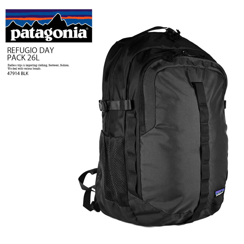 廃盤品　パタゴニア レフュジオパック(Refugio pack)28L 黒 PATAGONIA (パタゴニア) Refugio Pack 28L / レフュジオパック 28L