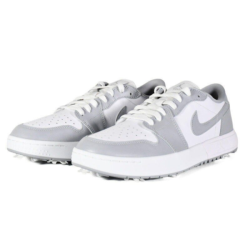 【店内全品！ポイント5倍！】NIKE ナイキ ゴルフシューズ AIR JORDAN 1 LOW G SPK エア ジョーダン 1 LOW G スパイク メンズ 鋲あり ゴルフ WOLF GREY/WHITE-WOLF GREY グレー ホワイト IQ3417 001 IQ3417-001 R0088