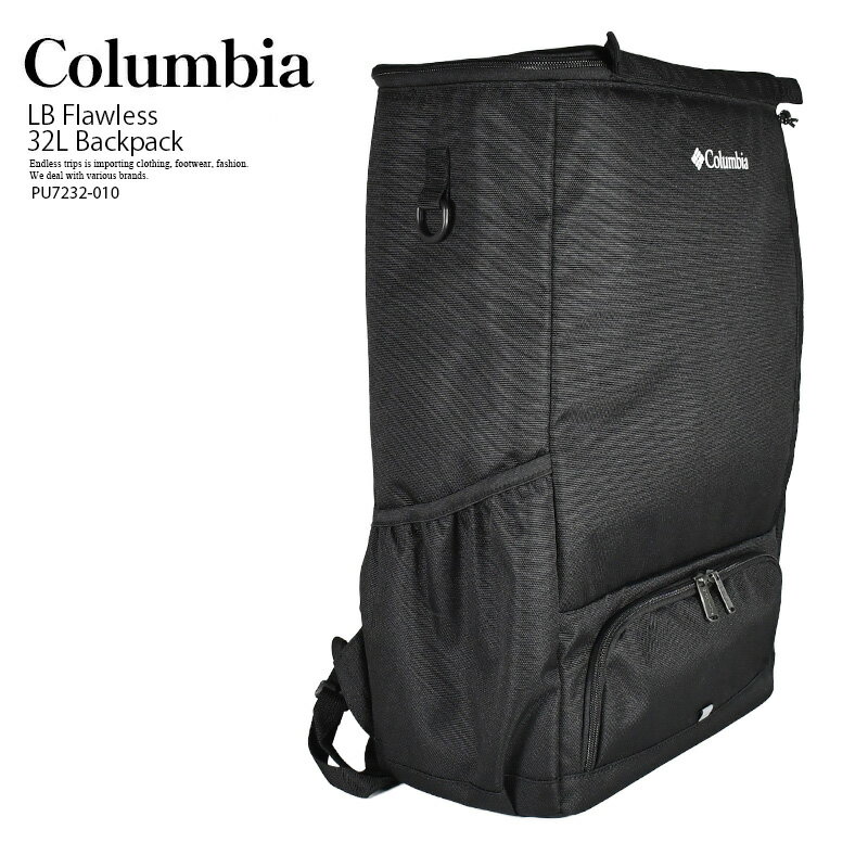 Colombia - 【エントリーでポイント10倍！】Columbia (コロンビア) LB Flawless 32L Backpack (LB フローレス 32L バックパック) スクエア型 リュック お弁当収納 ノートPC収納 A4可 ビジネス 通勤 通学 オフィス カジュアル 普段使い (ブラック) PU7232 010 PU7232-010 R0058