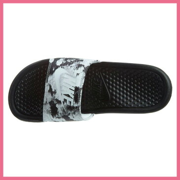 【日本未入荷! 海外限定! レディース サンダル】 NIKE (ナイキ) WOMENS BENASSI JDI PRINT (ベナッシ プリント) シャワーサンダル ヘルシーサンダル BLACK/WHITE (ブラック/ホワイト) 618919 006