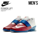 【日本未入荷! 希少! メンズ モデル】 NIKE (ナイキ) ROMALEOS 3 AMERICANA (ロマレオス アメリカーナ) MENS ウェイトリフティング パワーリフティング 重量上げシューズ TEAM RED/WHITE-GYM BLUE (レッド/ホワイト/ブルー) AQ0627 614